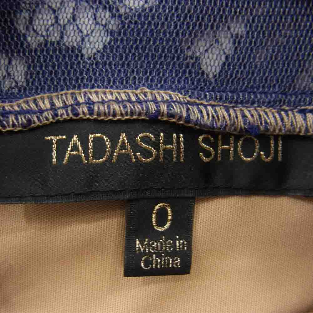 タダシ ショージ カクテル レース ドレス ワンピース ブルー系【中古】