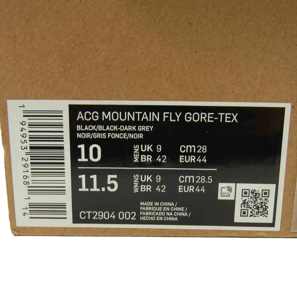 NIKE ナイキ CT2904-002 ACG MOUNTAIN FLY GORE-TEX マウンテン フライ ゴアテックス スニーカー ブラック系 US10【中古】