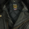 schott ショット 7007 USA製 613US ONE STAR RIDERS JACKET ワンスター ライダーズジャケット 襟ボア レザージャケット ブラック系 38【中古】