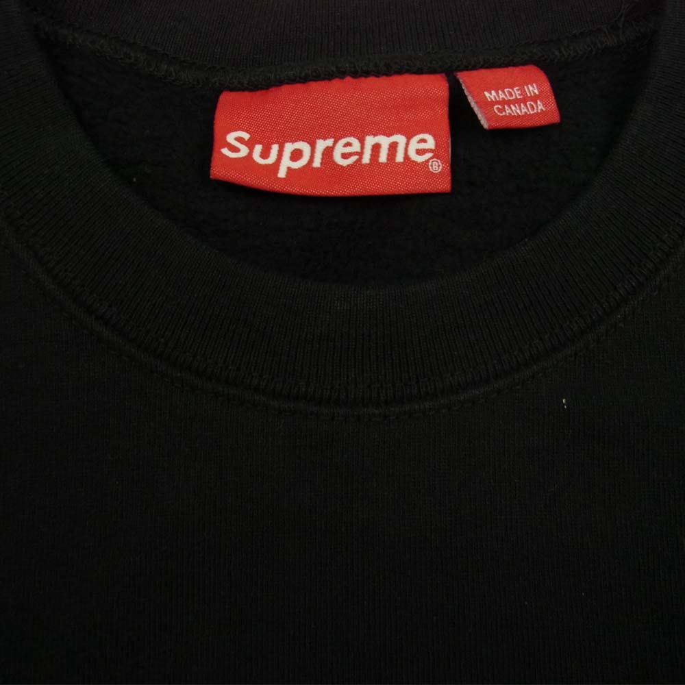 Supreme シュプリーム 20SS Cutout Logo Crewneck カットアウト ロゴ クルーネック スウェット ブラック系 L【中古】