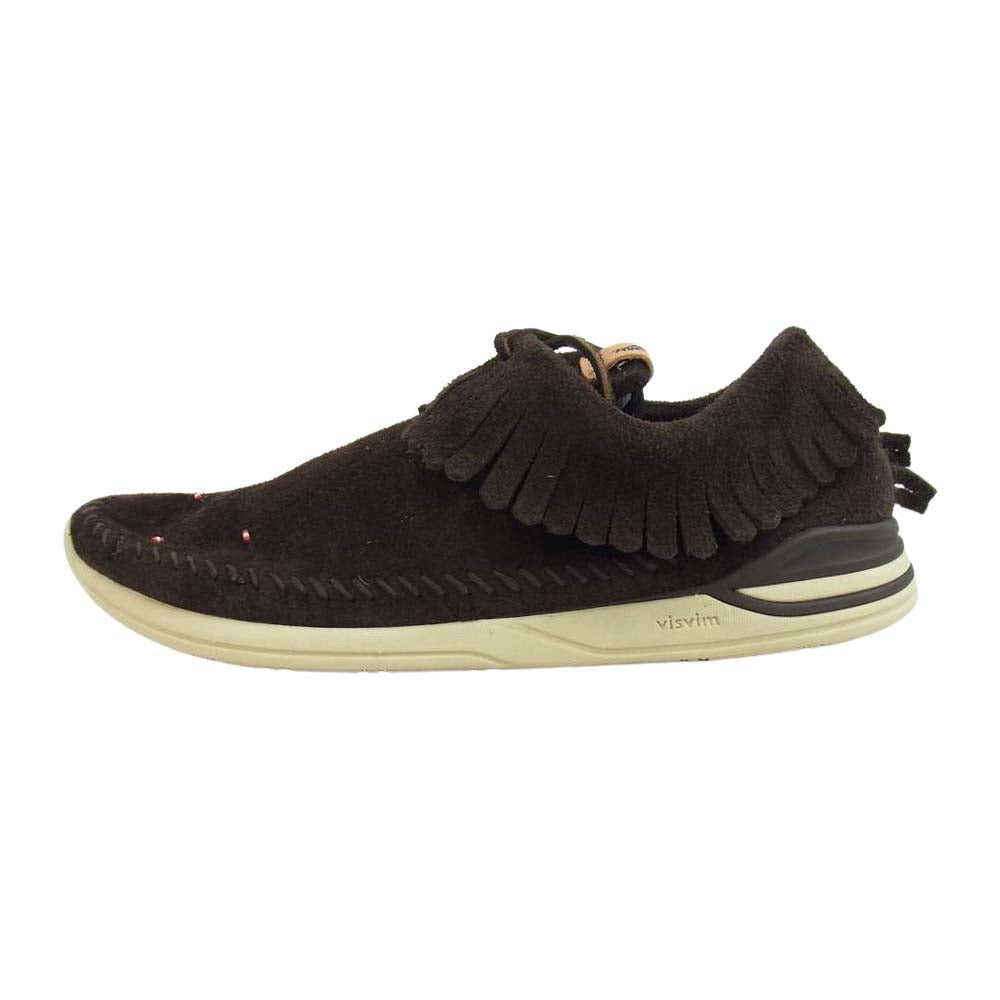 VISVIM ビズビム MALISEET SHAMAN-FOLK マリシート シャーマン フォークモカシン スニーカー ダークブラウン系 US10【極上美品】【中古】