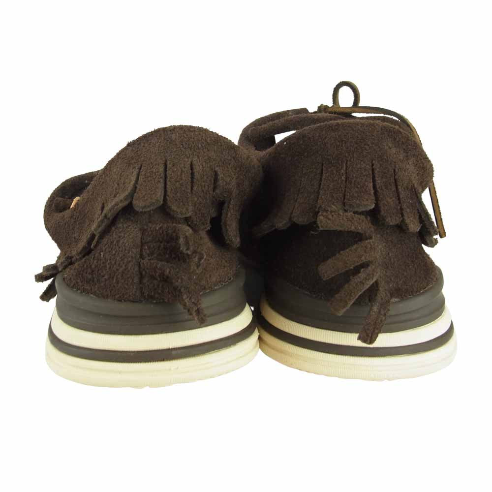 VISVIM ビズビム MALISEET SHAMAN-FOLK マリシート シャーマン フォークモカシン スニーカー ダークブラウン系 US10【極上美品】【中古】
