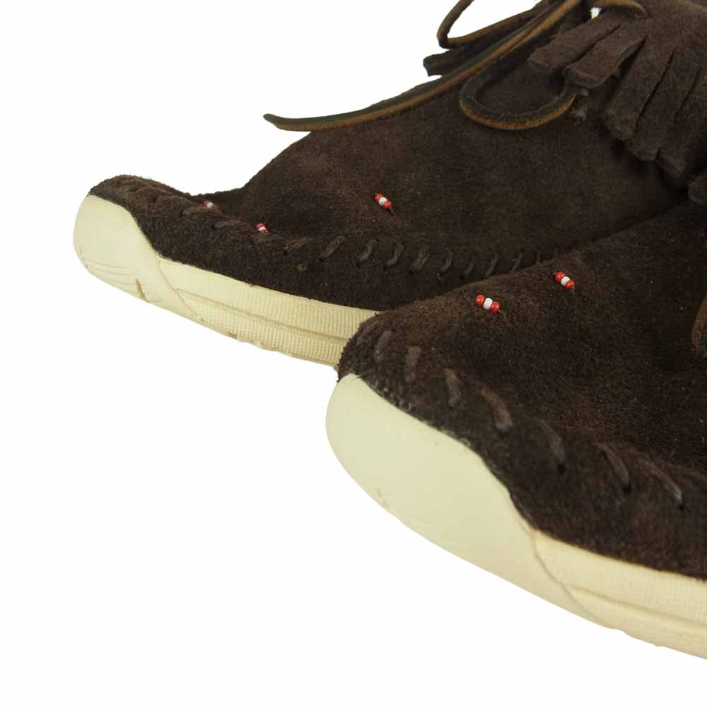 VISVIM ビズビム MALISEET SHAMAN-FOLK マリシート シャーマン フォークモカシン スニーカー ダークブラウン系 US10【極上美品】【中古】
