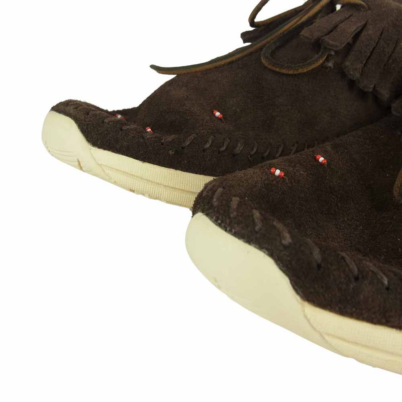 VISVIM ビズビム MALISEET SHAMAN-FOLK マリシート シャーマン フォークモカシン スニーカー ダークブラウン系  US10【極上美品】【中古】