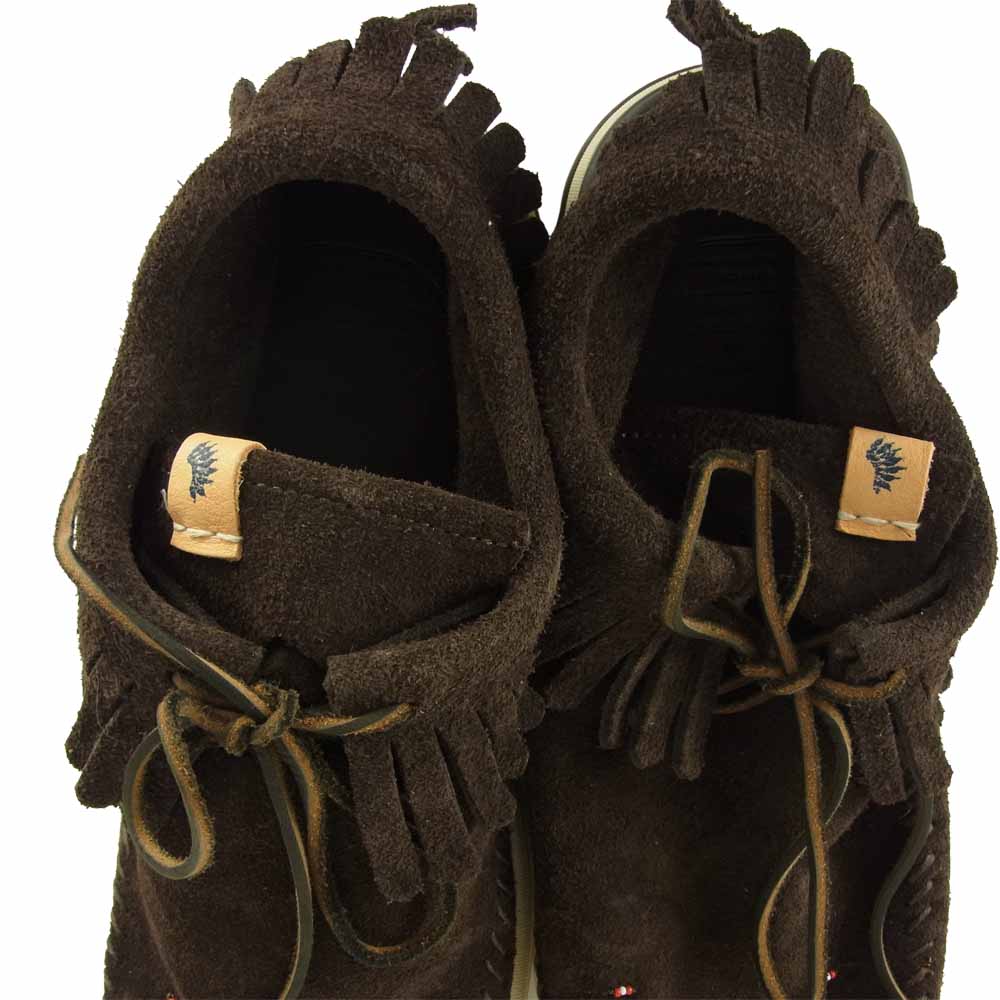 VISVIM ビズビム MALISEET SHAMAN-FOLK マリシート シャーマン フォークモカシン スニーカー ダークブラウン系 US10【極上美品】【中古】