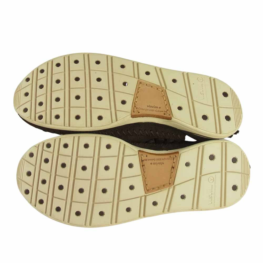 VISVIM ビズビム MALISEET SHAMAN-FOLK マリシート シャーマン フォークモカシン スニーカー ダークブラウン系 US10【極上美品】【中古】