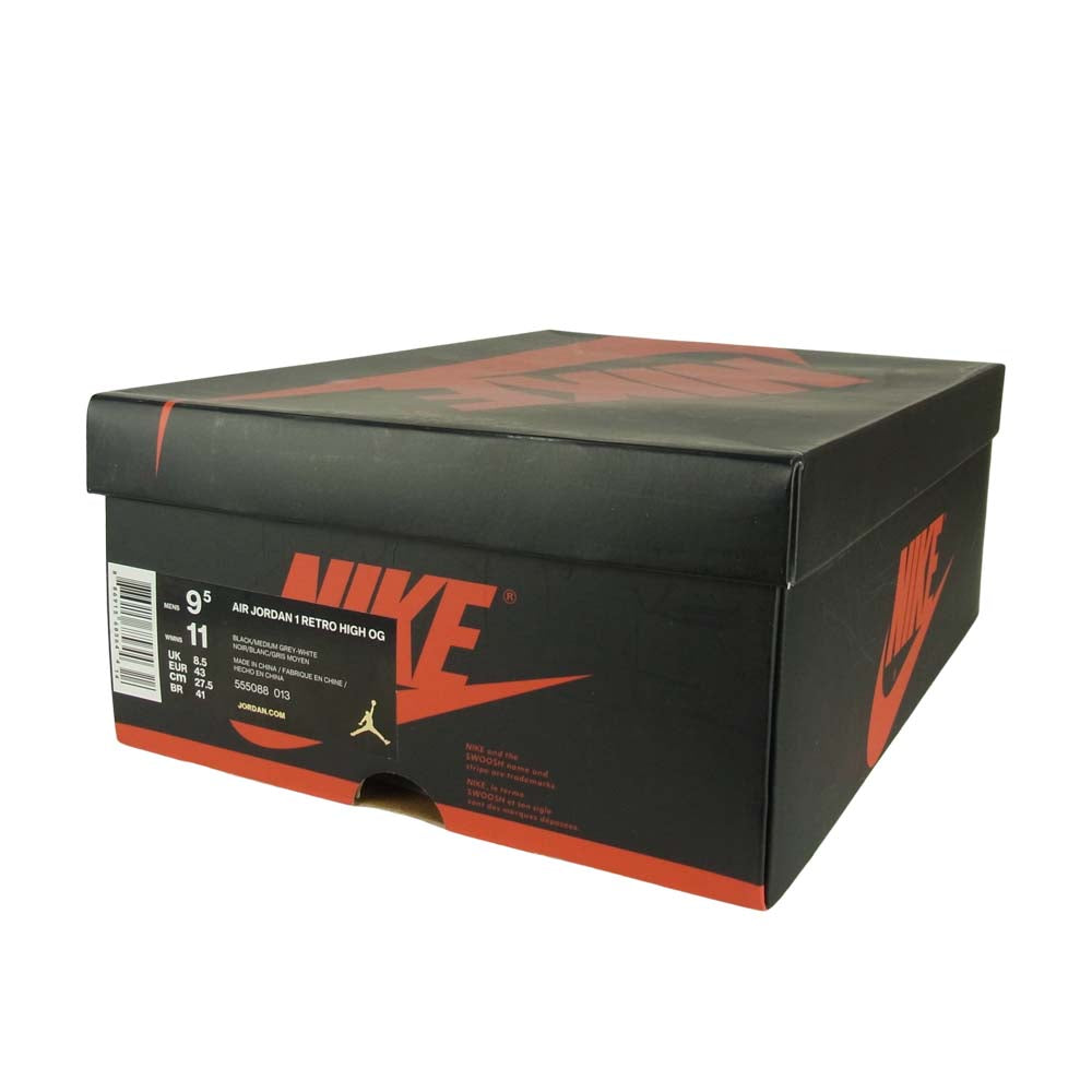 NIKE ナイキ 555088-013 AIR JORDAN 1 RETRO HIGH OG SHADOW エアジョーダン 1 OG シャドウ スニーカー グレー系 27.5cm【新古品】【未使用】【中古】