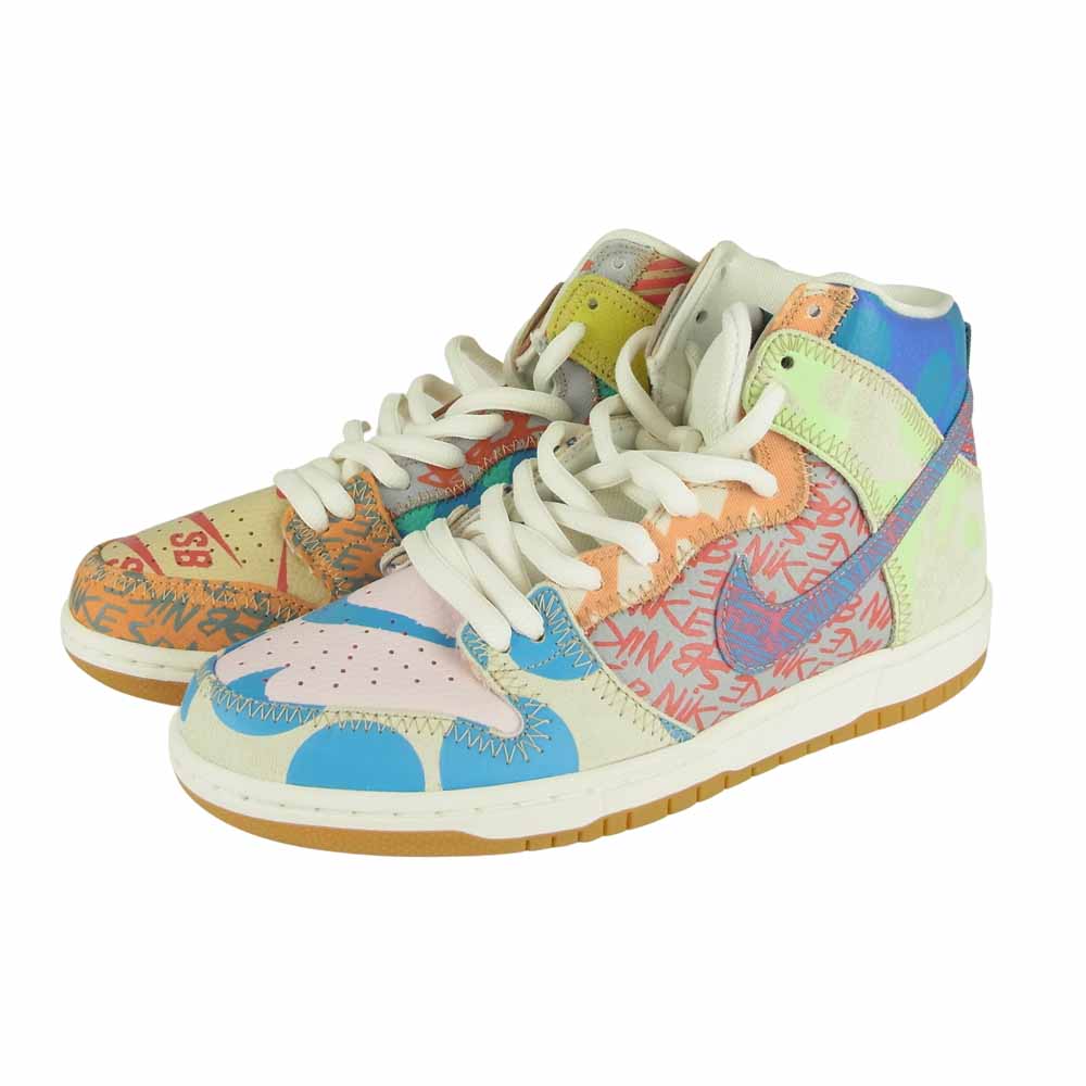 NIKE ナイキ 918321-381 SB ZOOM DUNK HIGH PREM SB ズーム ダンク ハイ プレミアム トーマス・キャンベル スニーカー マルチカラー系 28cm【極上美品】【中古】