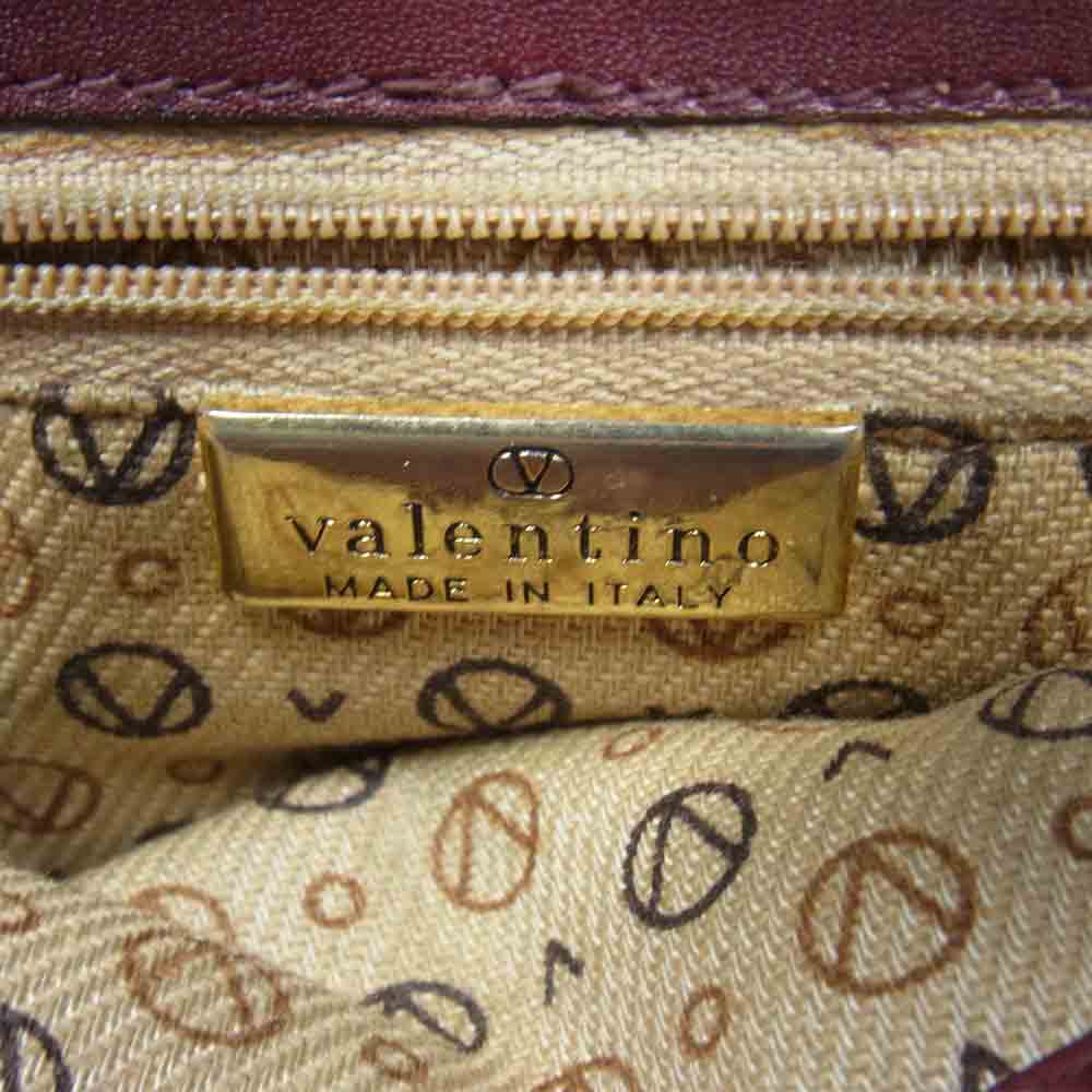VALENTINO ヴァレンティノ Vロゴ総柄 ショルダーバッグ ブラウン系【中古】