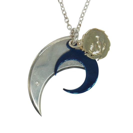 ウルフマンBRS ムーン ウルフ ネックレス シルバー系【中古】