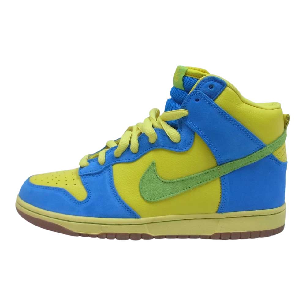 NIKE ナイキ 305050-731 SB Dunk High Marge Simpson ダンク ハイ マージ シンプソン イエロー系 ライトブルー系 27.5㎝【美品】【中古】
