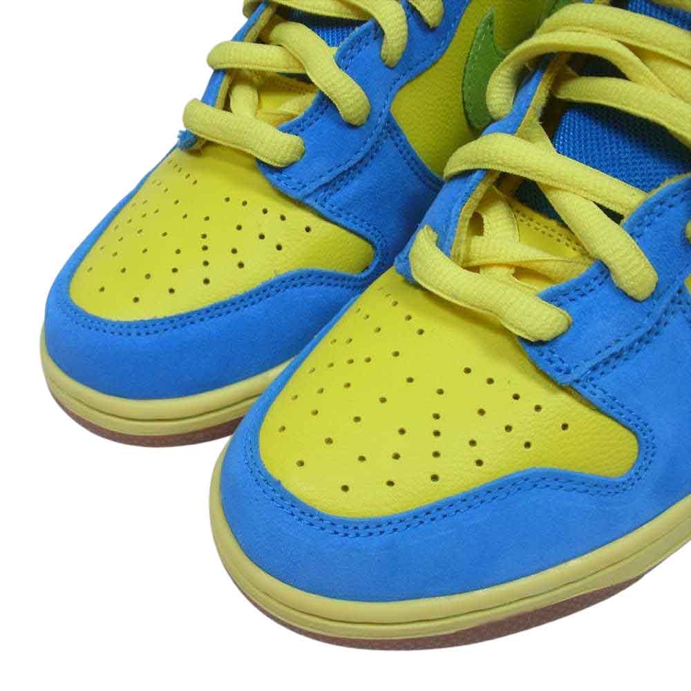 NIKE ナイキ 305050-731 SB Dunk High Marge Simpson ダンク ハイ マージ シンプソン イエロー系 ライトブルー系 27.5㎝【美品】【中古】