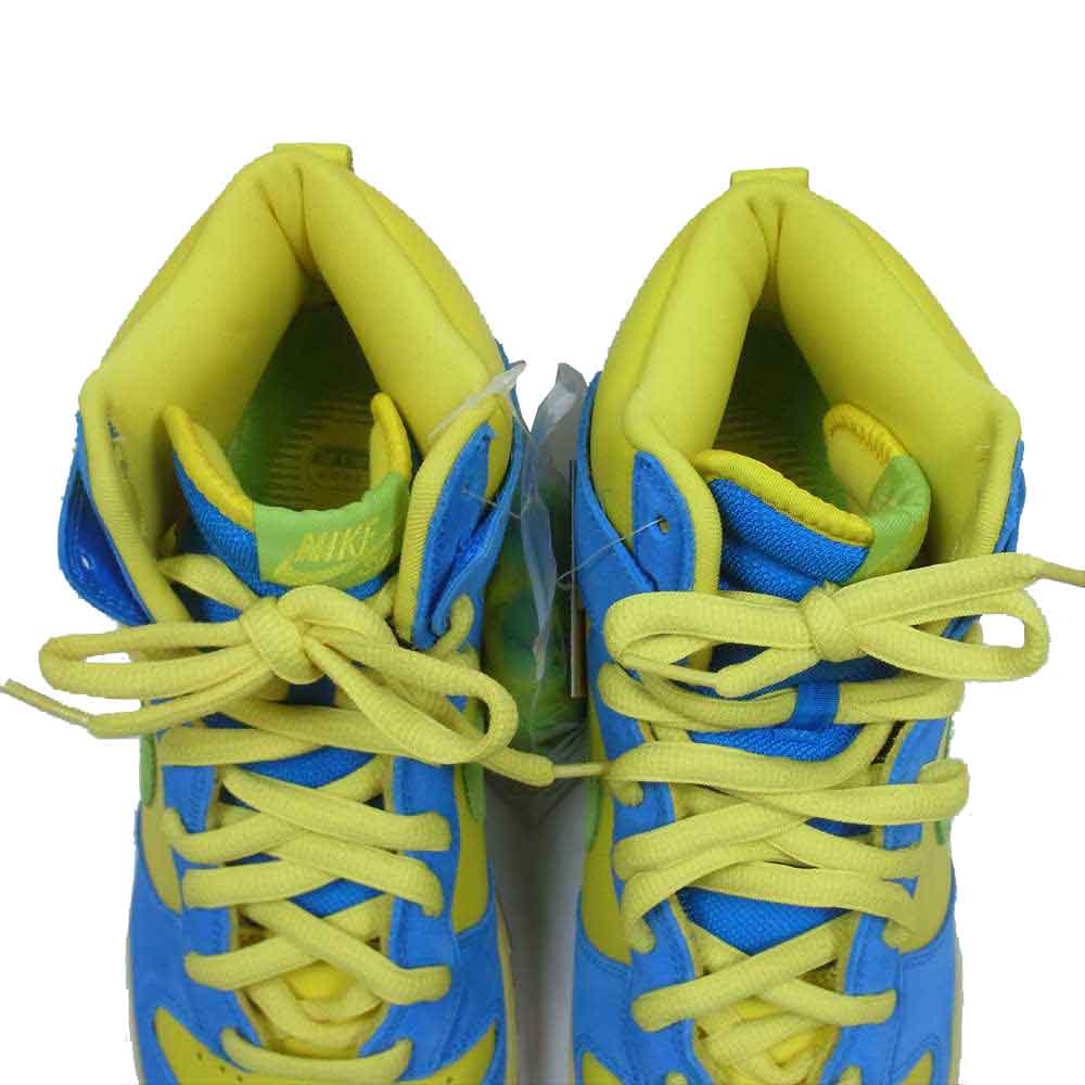 NIKE ナイキ 305050-731 SB Dunk High Marge Simpson ダンク ハイ マージ シンプソン イエロー系 ライトブルー系 27.5㎝【美品】【中古】