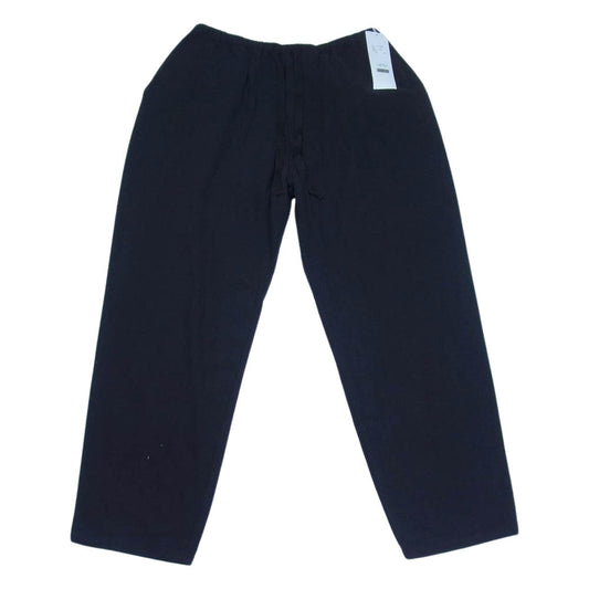 COMOLI コモリ V01-03007 22SS シルクネップ ドローストリング パンツ ブラック系 2【新古品】【未使用】【中古】