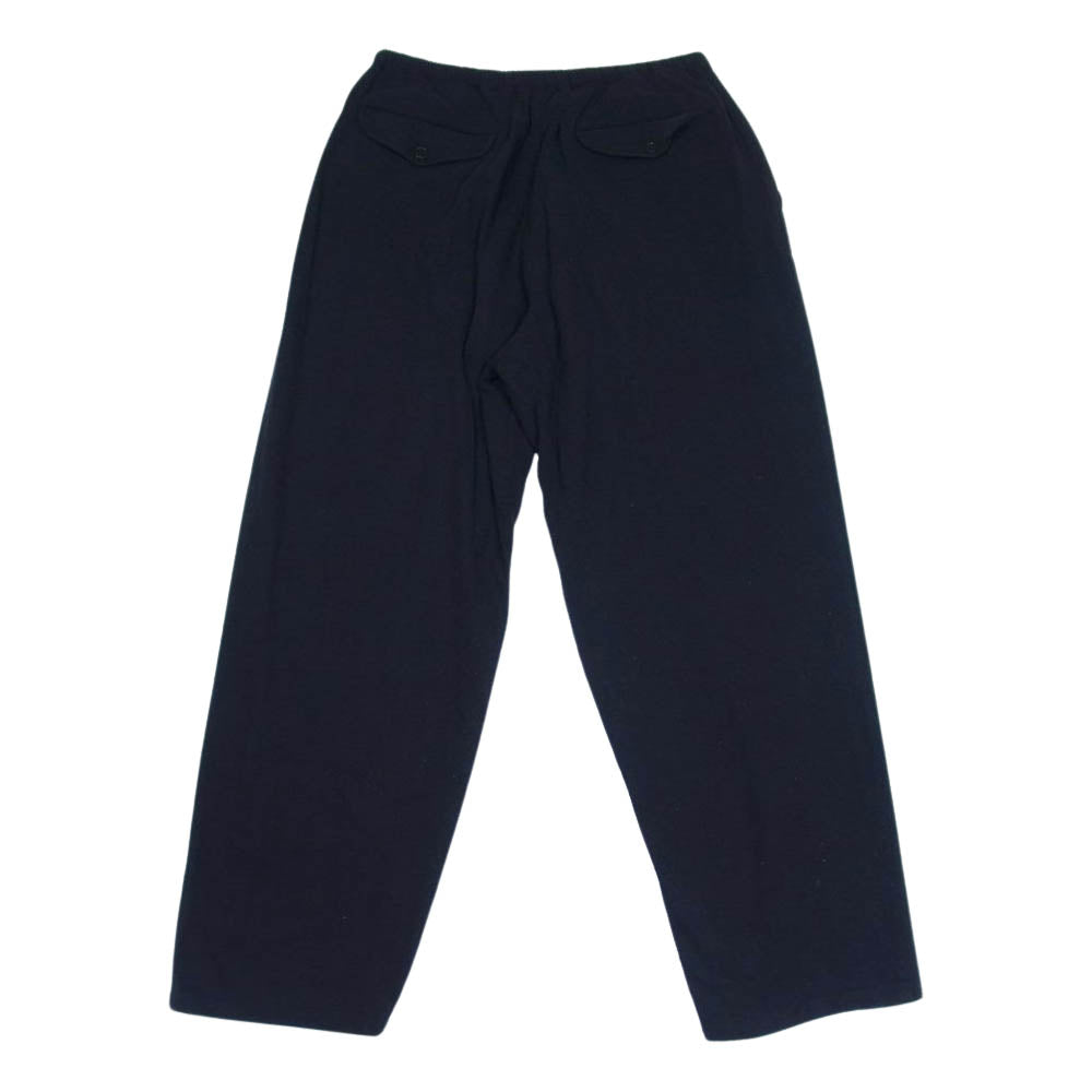 COMOLI コモリ V01-03007 22SS シルクネップ ドローストリング パンツ ブラック系 2【新古品】【未使用】【中古】