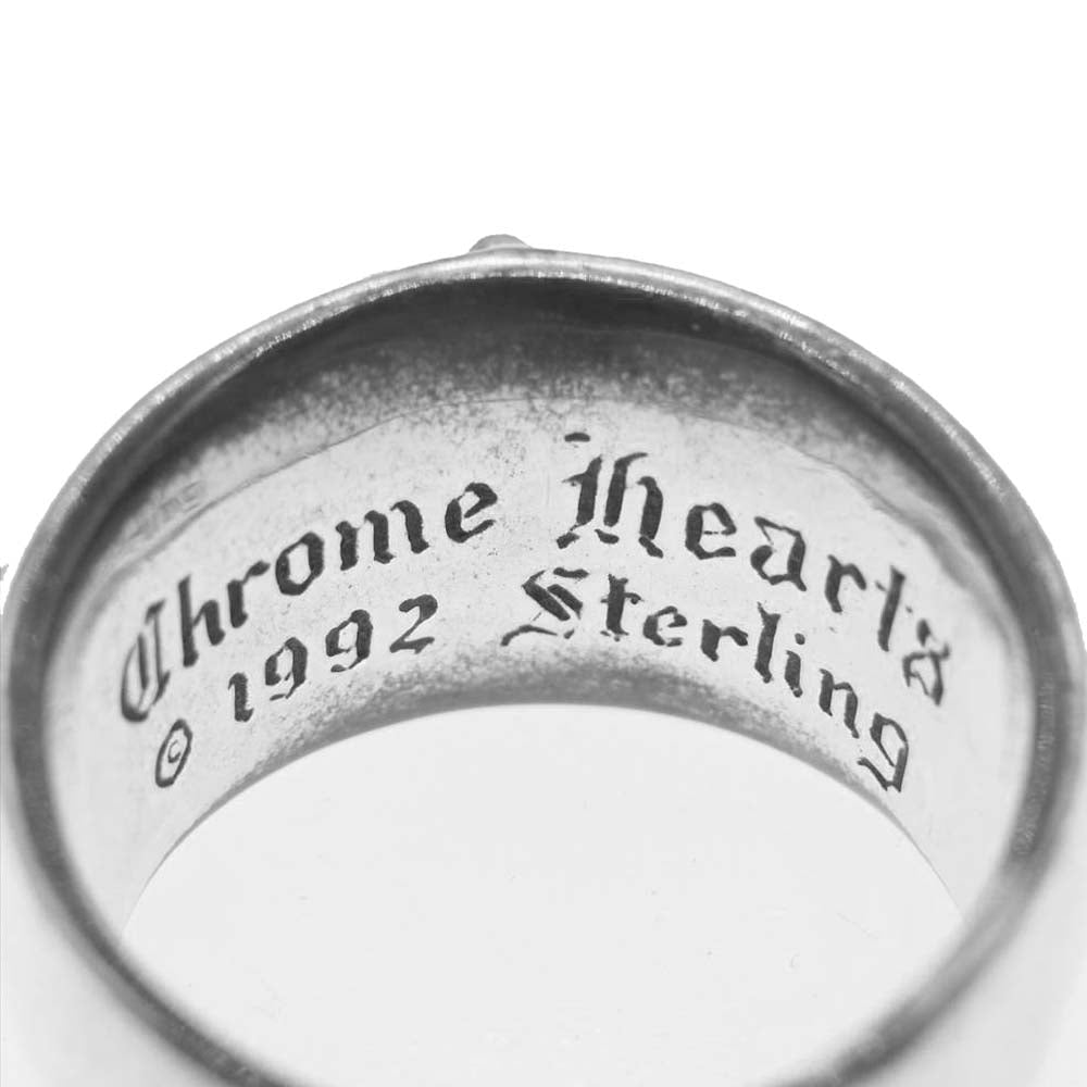 CHROME HEARTS クロムハーツ（原本無） FLRL CRS RING フローラルクロス リング シルバー系【中古】