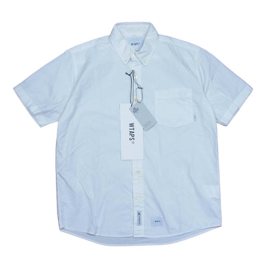 WTAPS ダブルタップス 20SS 201WVDT-SHM04 BD SS SHIRT COTTON OXFORD THOMAS MASON ボタンダウン 半袖 シャツ ホワイト系 S【中古】