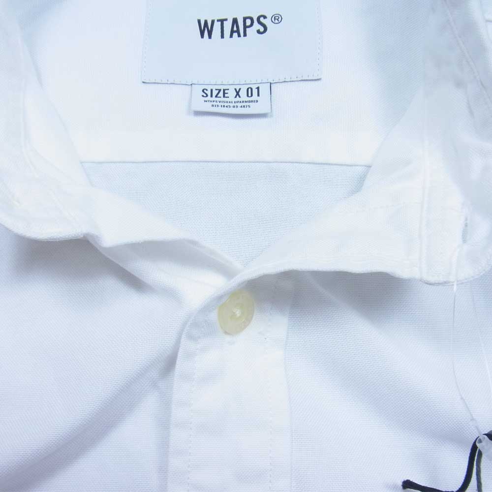 WTAPS ダブルタップス 20SS 201WVDT-SHM04 BD SS SHIRT COTTON OXFORD THOMAS MASON ボタンダウン 半袖 シャツ ホワイト系 S【中古】