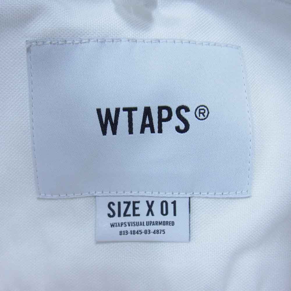 WTAPS ダブルタップス 20SS 201WVDT-SHM04 BD SS SHIRT COTTON OXFORD THOMAS MASON ボタンダウン 半袖 シャツ ホワイト系 S【中古】