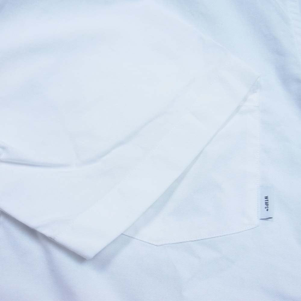 WTAPS ダブルタップス 20SS 201WVDT-SHM04 BD SS SHIRT COTTON OXFORD THOMAS MASON ボタンダウン 半袖 シャツ ホワイト系 S【中古】