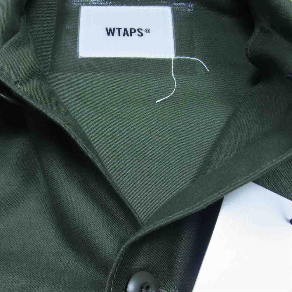 WTAPS ダブルタップス 21SS 211BRDT-SHM01 FLYERS LS COTTON フライヤーズ コットン ミリタリー シャツ ジャケット OLIVEDRAB M【中古】