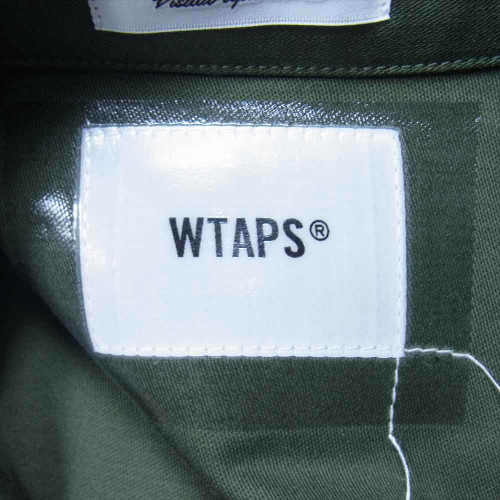 WTAPS ダブルタップス 21SS 211BRDT-SHM01 FLYERS LS COTTON フライヤーズ コットン ミリタリー シャツ ジャケット OLIVEDRAB M【中古】
