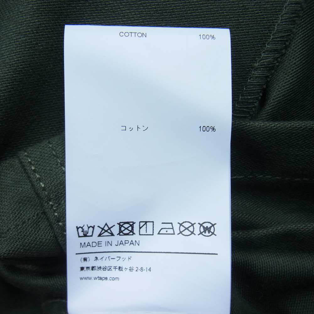 WTAPS ダブルタップス 21SS 211BRDT-SHM01 FLYERS LS COTTON フライヤーズ コットン ミリタリー シャツ ジャケット OLIVEDRAB M【中古】