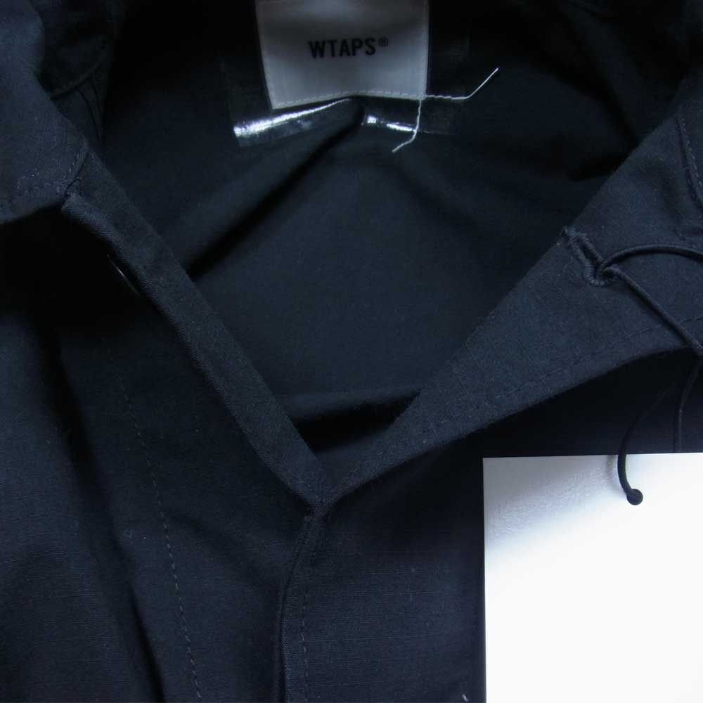 WTAPS ダブルタップス 21SS 211WVDT-SHM01 WKILL LS NYCO RIPSTOP リップストップ ミリタリー ジャングル フィティグー ジャケット ブラック系 M【美品】【中古】