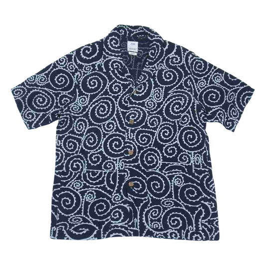 VISVIM ビズビム 18SS 0118105011028 DUKE SHIRT S/S OLIAGE デューク 半袖 総柄 シャツ ブラック系 1【中古】