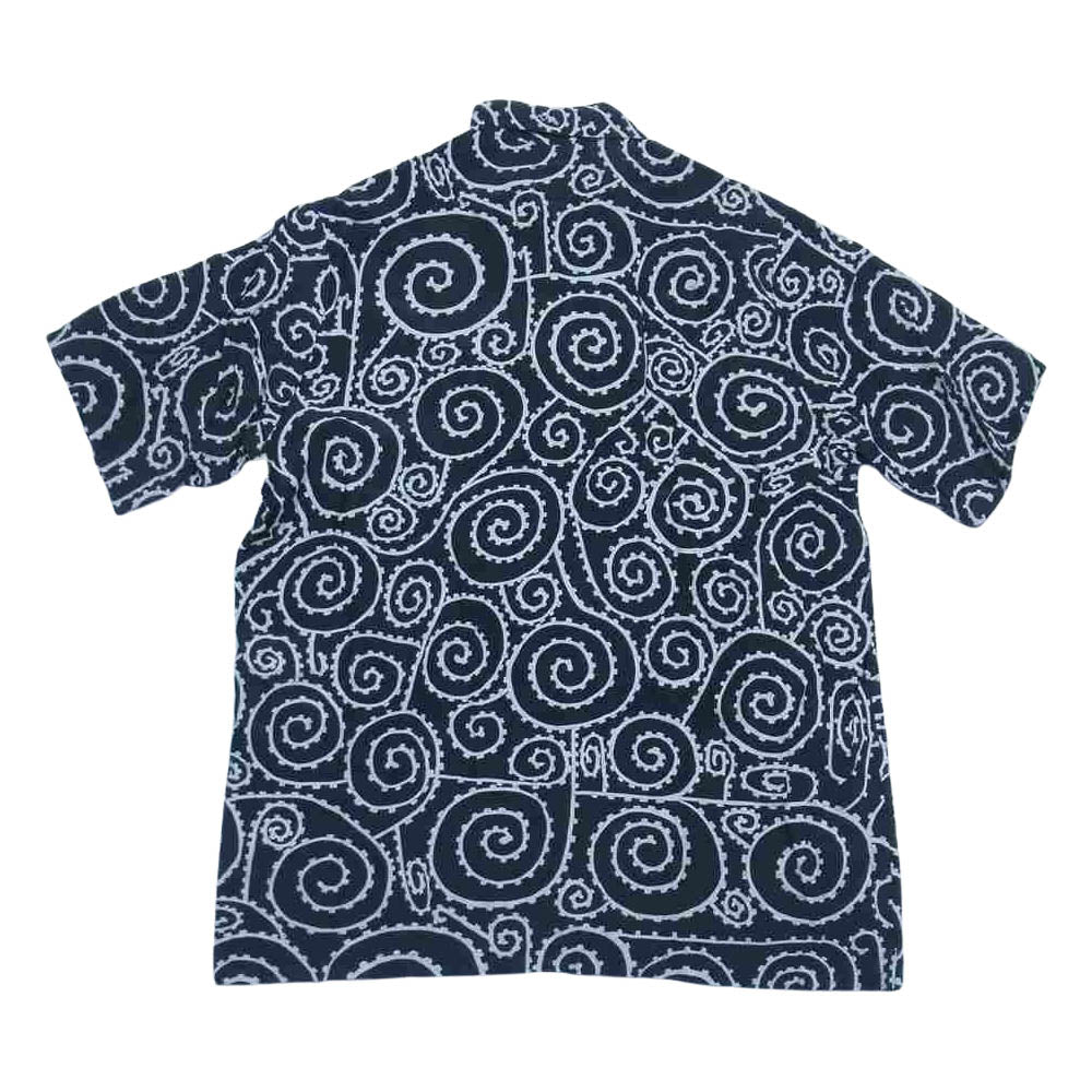 VISVIM ビズビム 18SS 0118105011028 DUKE SHIRT S/S OLIAGE デューク 半袖 総柄 シャツ ブラック系 1【中古】