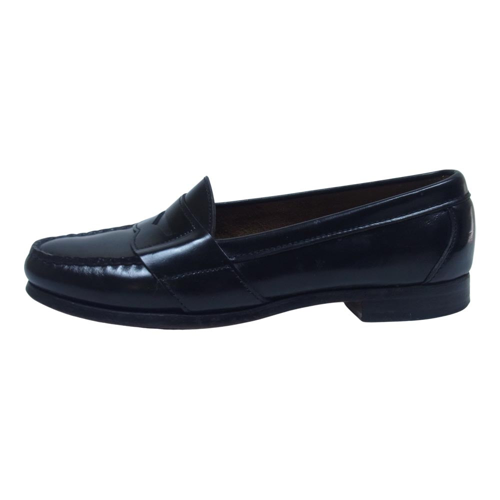 COLE HAAN コールハーン USA製 レザー ローファー ブラック系 75E【中古】