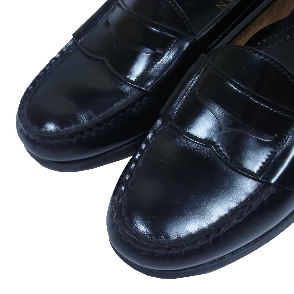 COLE HAAN コールハーン USA製 レザー ローファー ブラック系 75E【中古】