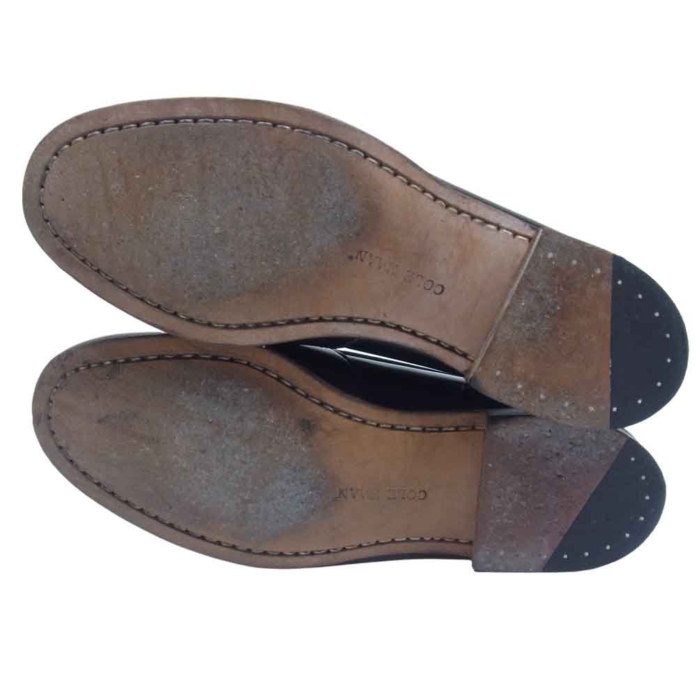 COLE HAAN コールハーン USA製 レザー ローファー ブラック系 75E【中古】