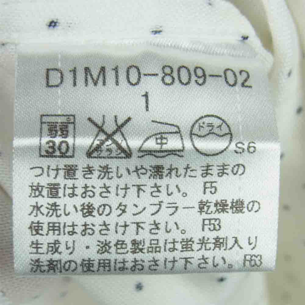 BURBERRY BLACK LABEL バーバリーブラックレーベル D1M10-809-02 ドット 長袖 シャツ コットン ホワイト系 1【中古】