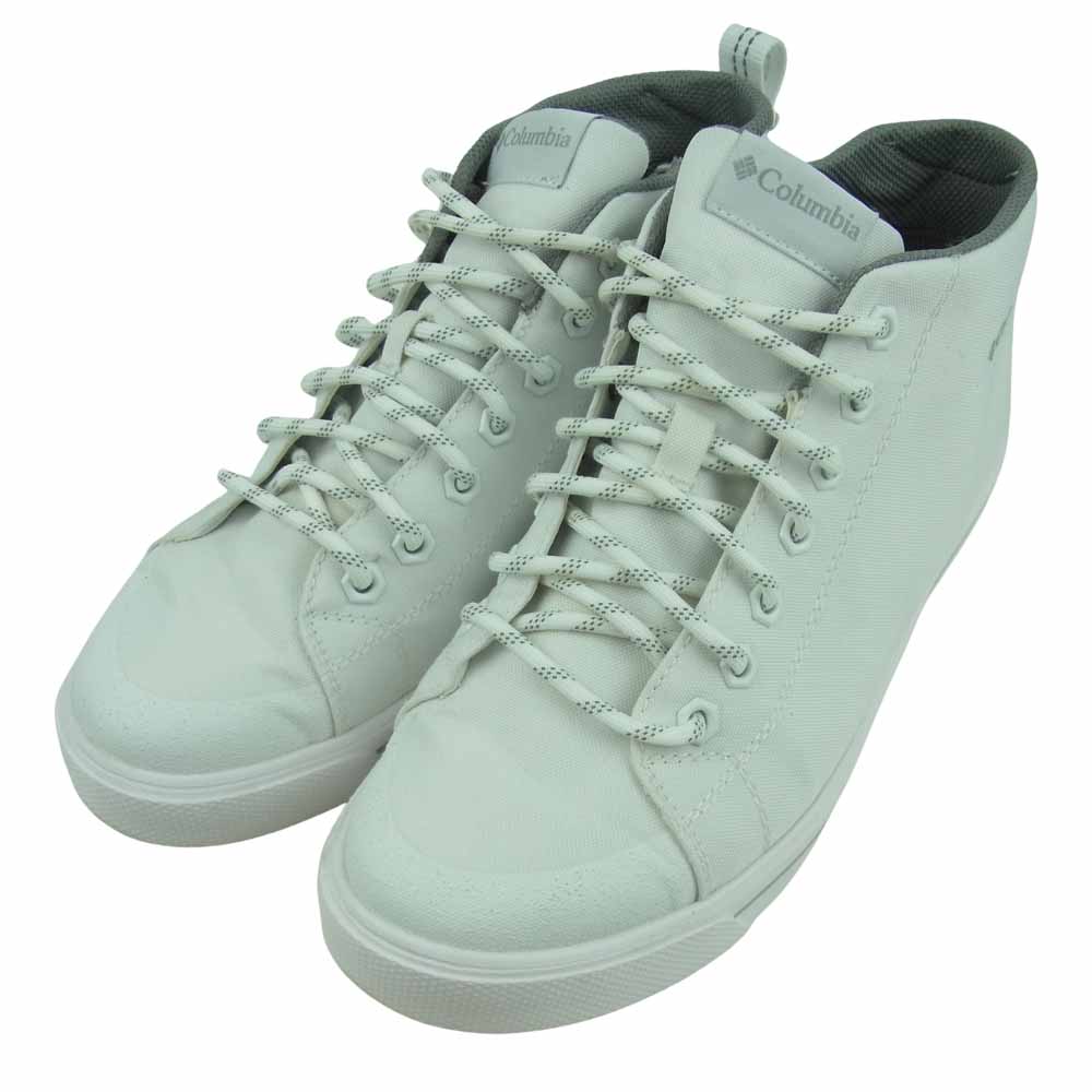 Columbia コロンビア OMNI-TECH ミッド カット スニーカー 中国製 ホワイト系 26cm【中古】