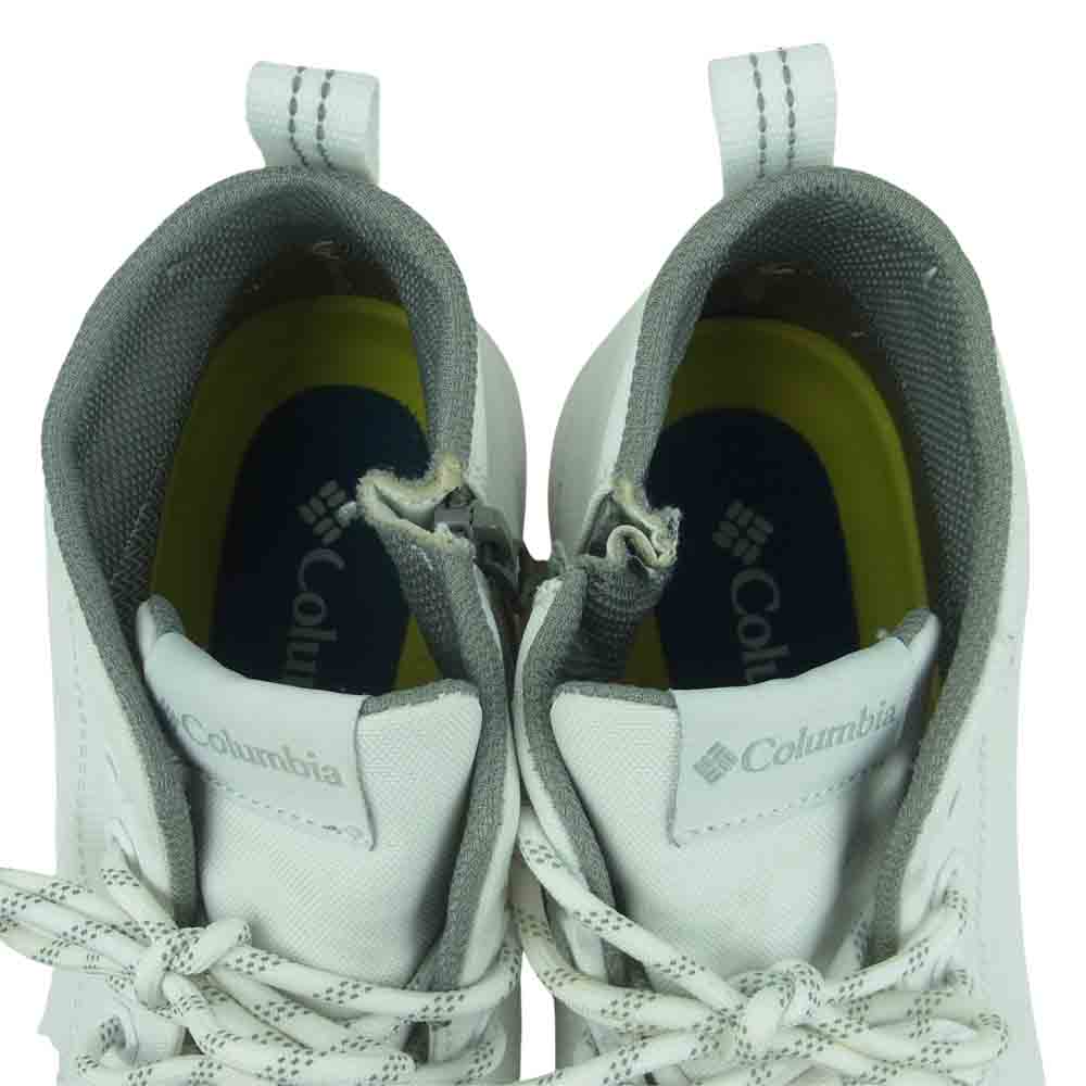 Columbia コロンビア OMNI-TECH ミッド カット スニーカー 中国製 ホワイト系 26cm【中古】