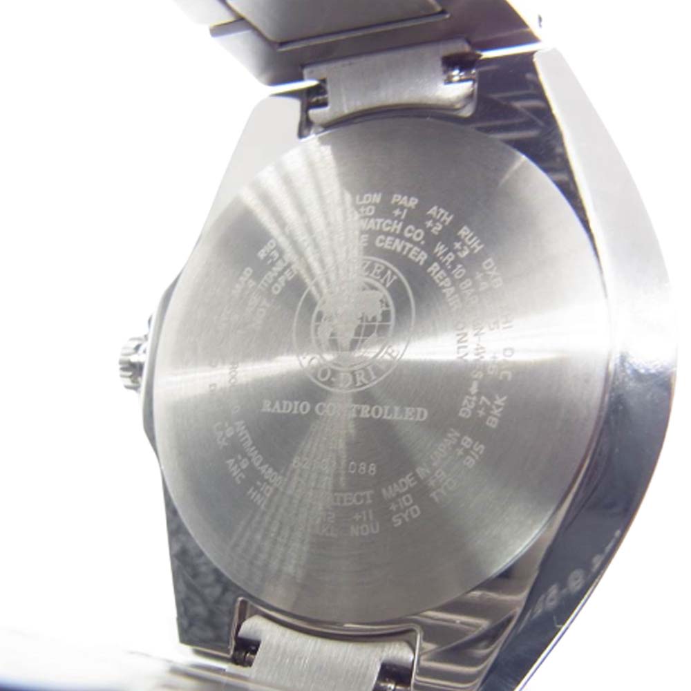 CITIZEN シチズン H128 アテッサ エコドライブ スーパーチタニウム ソーラー ウォッチ 腕時計 シルバー系【美品】【中古】