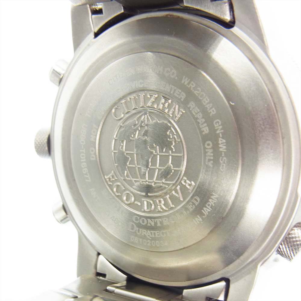 CITIZEN シチズン U680 PROMASTER SKY プロマスター エコドライブ スカイ ソーラー ウォッチ 腕時計 シルバー系【美品】【中古】