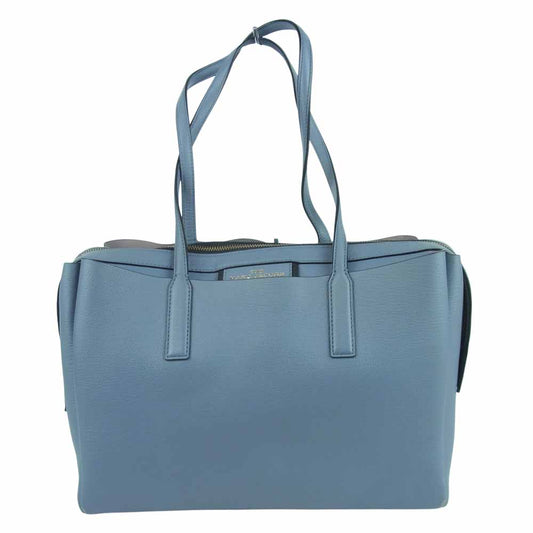 MARC JACOBS マークジェイコブス M0015771 THE PROTEGE TOTE プロティージュ レザー トート バッグ グレイッシュライトブルー系【中古】