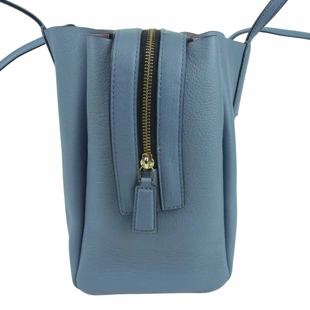 MARC JACOBS マークジェイコブス M0015771 THE PROTEGE TOTE プロティージュ レザー トート バッグ グレイッシュライトブルー系【中古】