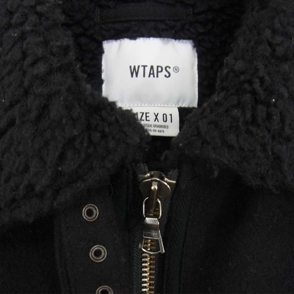 WTAPS ダブルタップス 182GWDT-JKM04 18AW OVIS JACKET WONY MELTON メルトン ボア ジャケット ブラック系 01【中古】