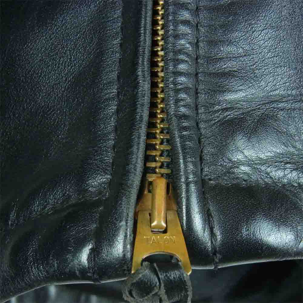 LANGLITZ LEATHERS ラングリッツレザーズ Timberline TALON ZIP ティンバーライン レザー シャツ ジャケット ブラック系 40【中古】