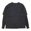 DESCENDANT ディセンダント MILITIA LAYERED TEE ワッフル サーマル レイヤード Tシャツ ブラック ブラック系 2【中古】