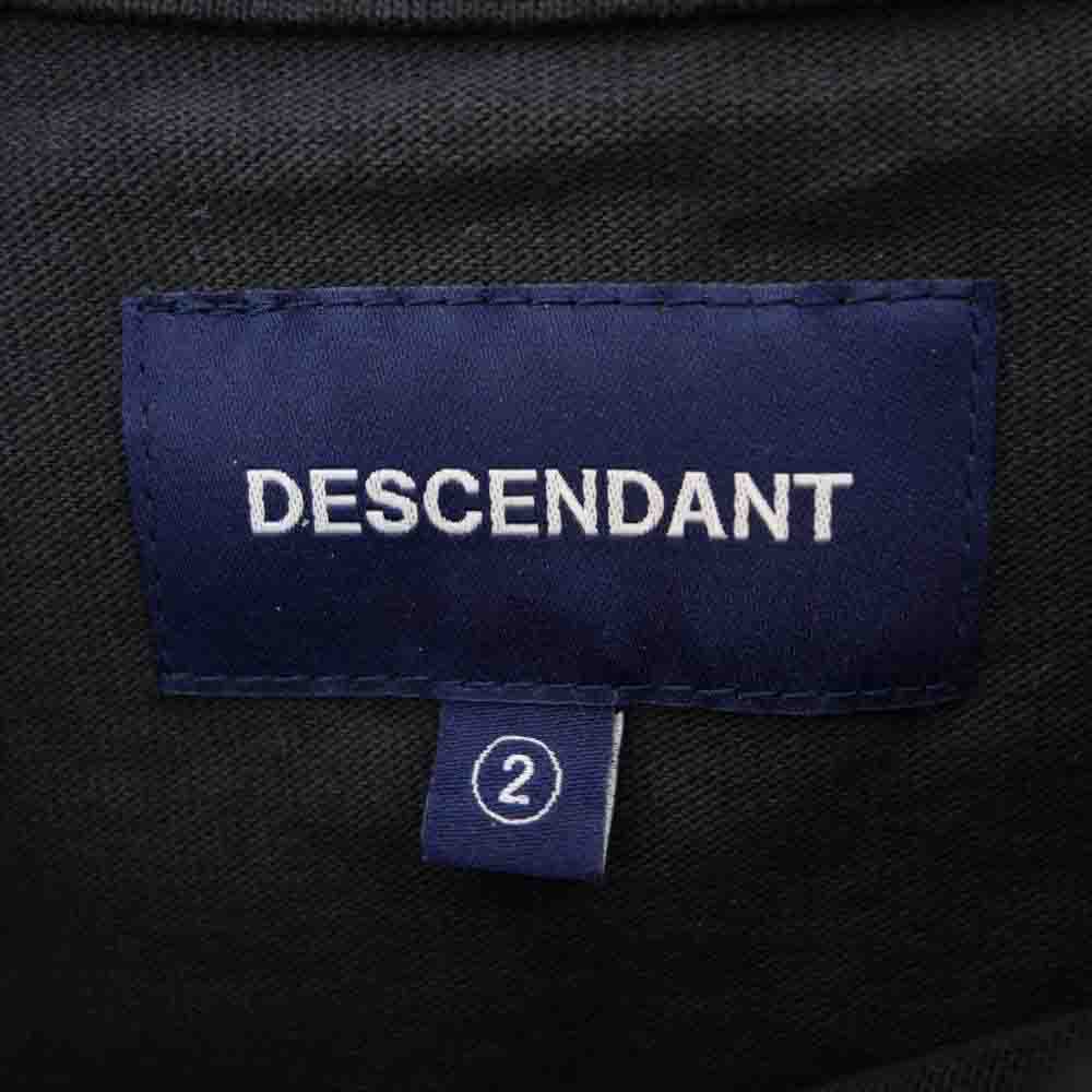 DESCENDANT ディセンダント MILITIA LAYERED TEE ワッフル サーマル レイヤード Tシャツ ブラック ブラック系 2【中古】