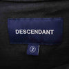 DESCENDANT ディセンダント MILITIA LAYERED TEE ワッフル サーマル レイヤード Tシャツ ブラック ブラック系 2【中古】