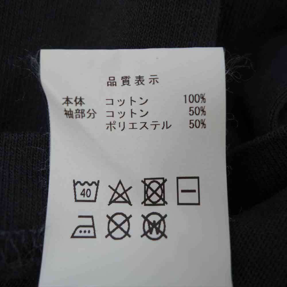 DESCENDANT ディセンダント MILITIA LAYERED TEE ワッフル サーマル レイヤード Tシャツ ブラック ブラック系 2【中古】