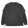 DESCENDANT ディセンダント MILITIA LAYERED TEE ワッフル サーマル レイヤード Tシャツ ダークグレー グレー系 2【中古】