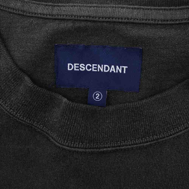 DESCENDANT ディセンダント MILITIA LAYERED TEE ワッフル サーマル レイヤード Tシャツ ダークグレー グレー系 2【中古】