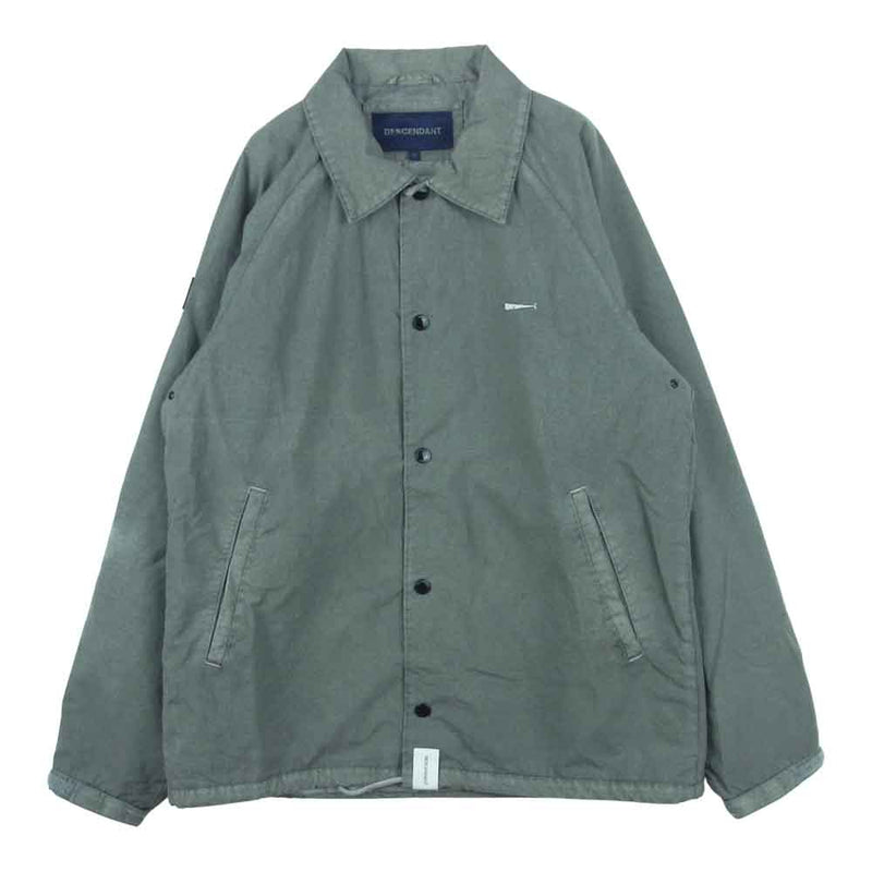 DESCENDANT ディセンダント 18AW PENYLON JACKET 染め加工 コーチ ナイロン ジャケット 日本製 グレー系 1【中古】