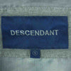 DESCENDANT ディセンダント 18AW PENYLON JACKET 染め加工 コーチ ナイロン ジャケット 日本製 グレー系 1【中古】